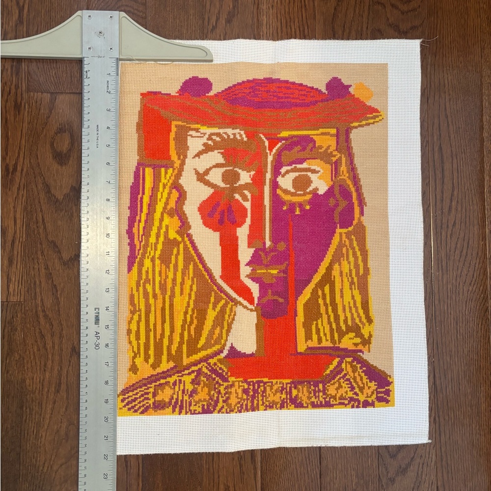 Picasso Cross Stitch - Abstract Multicolor Wall Art